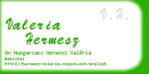valeria hermesz business card